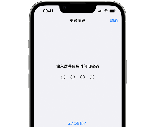 辛集iPhone屏幕维修分享iPhone屏幕使用时间密码忘记了怎么办 