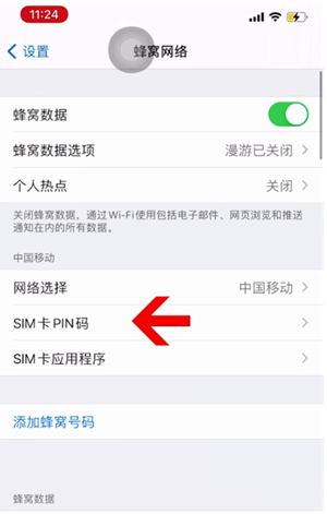 辛集苹果14维修网分享如何给iPhone14的SIM卡设置密码 