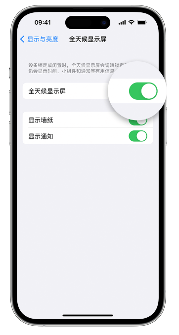 辛集苹果14维修店分享如何自定义 iPhone 14 Pro 常亮显示屏 