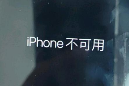 辛集苹果服务网点分享锁屏界面显示“iPhone 不可用”如何解决 